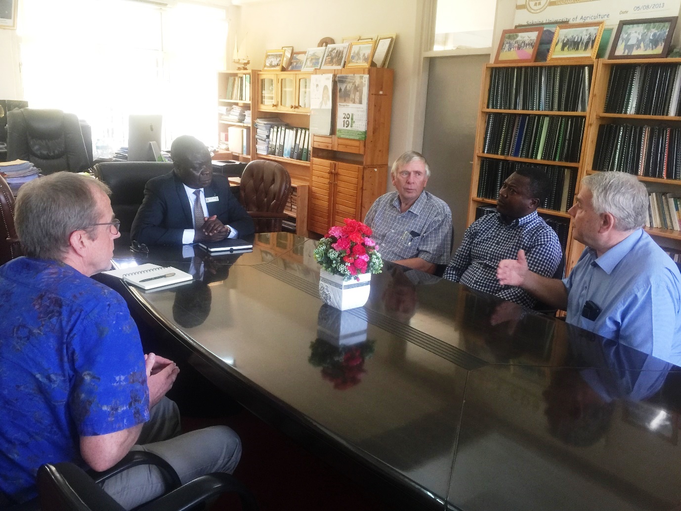 Courtesy call in SUA Vice Chancellor’s office